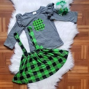 Green Clover 3pc Suspender Set